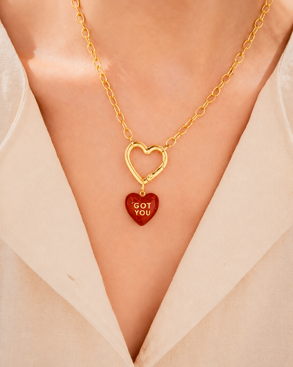 Collar Corazón GOT YOU + Aretes