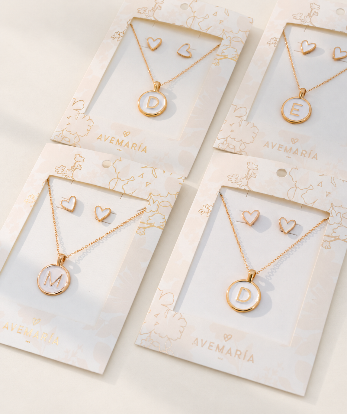 Cadena De Letras + Aretes