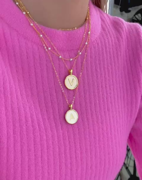 Cadena De Letras + Aretes